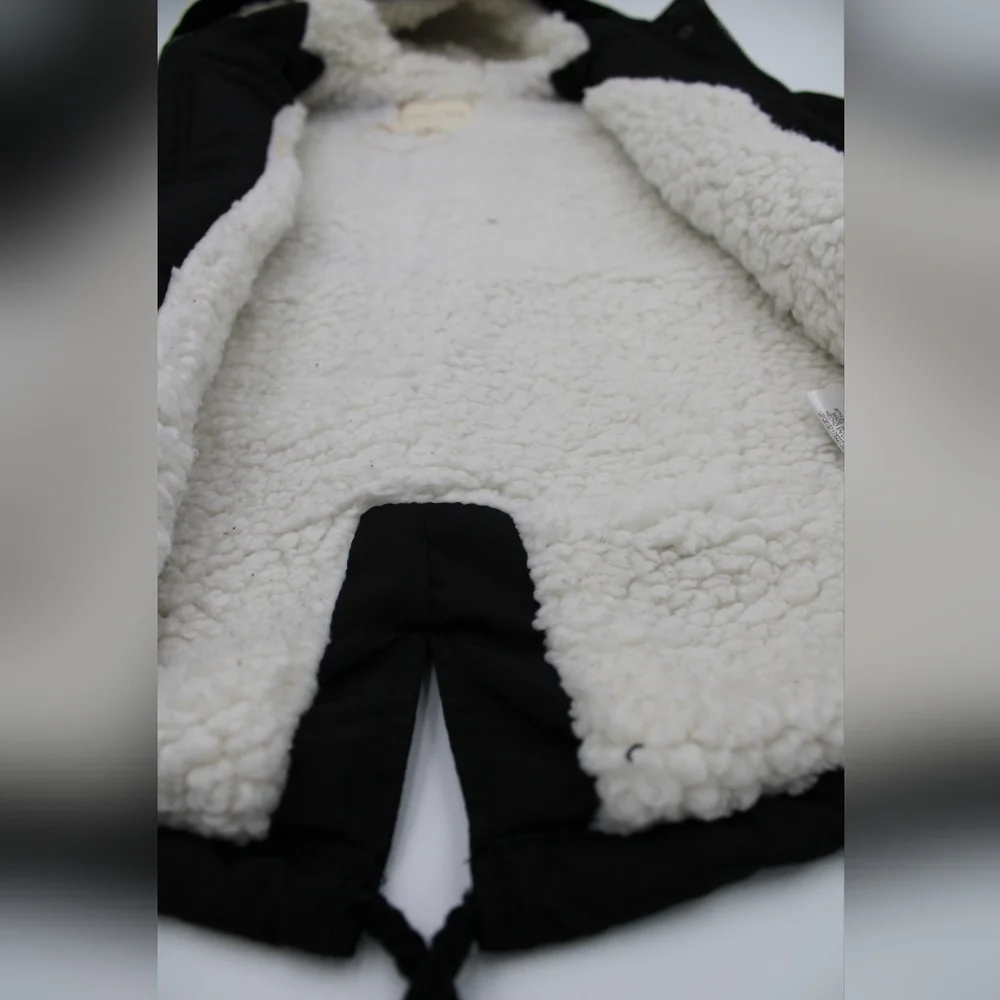 Copper Key Toddler Black Sherpa-Lined Jacket/Anorak, Gently Worn 2T-3T - Picture 6 of 8